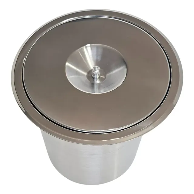 Lixeira de embutir inox escovada para revenda